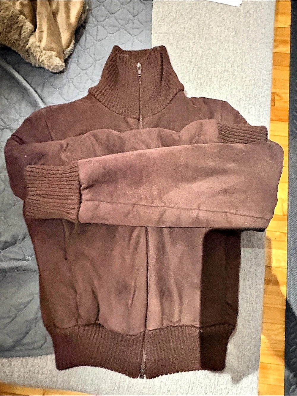 Kookai 1904F Brown Bomber Jacket Size 36